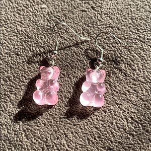 Baby Pink Gummy Bear Earrings